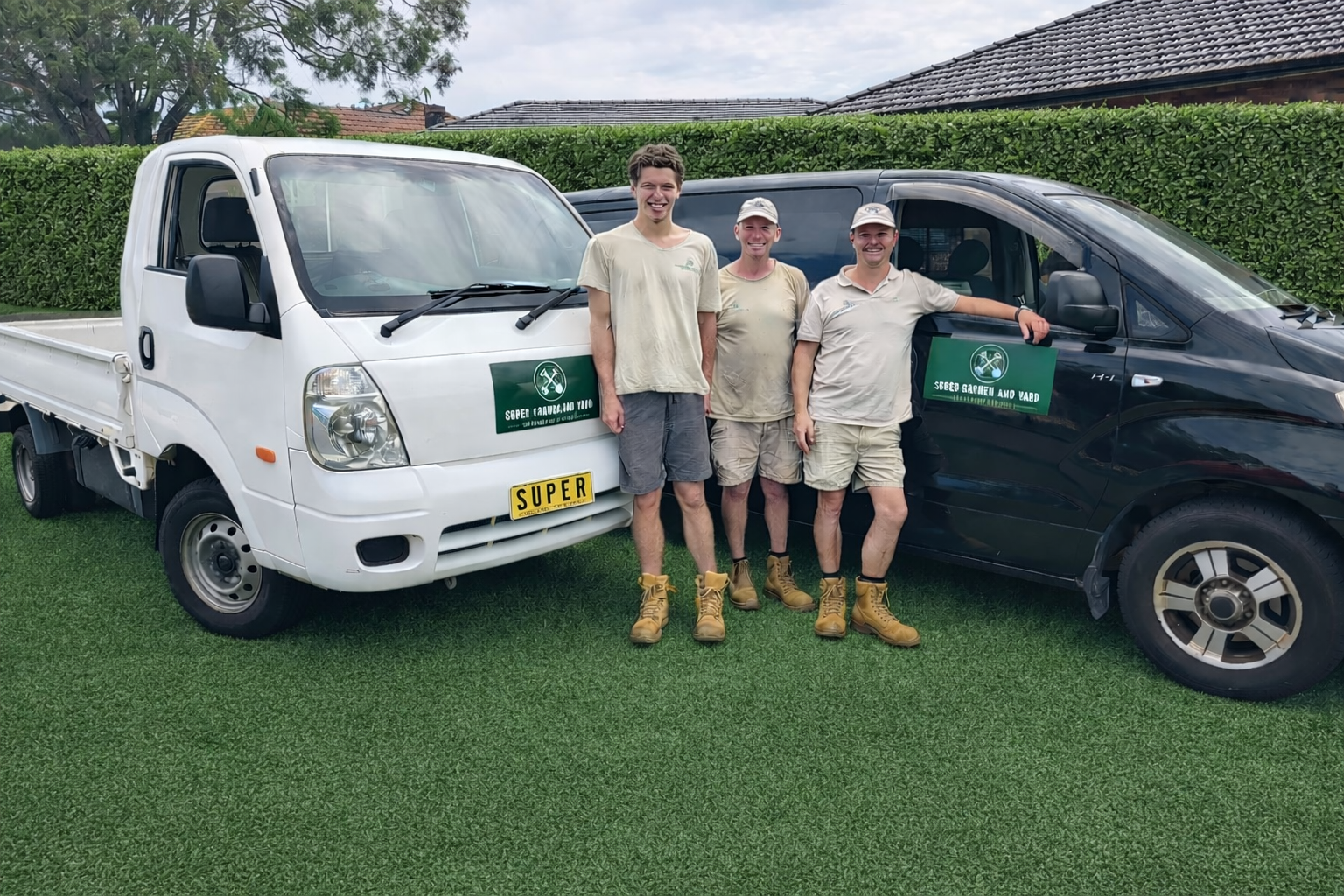 Andy, Jakub and Max — Super Garden & Yard team